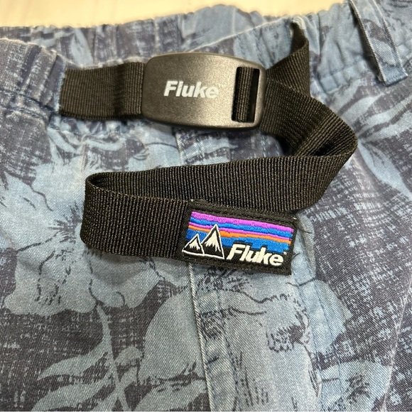 Fluke Men Hibiscus Outdoor Boardshorts Adjustable Clasp Drawstring Belt Size XL - Picture 6 of 15
